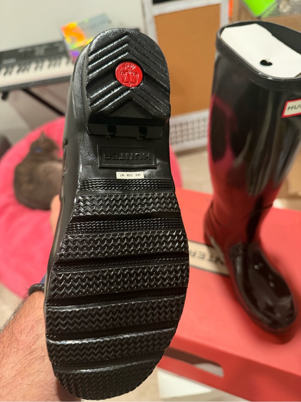 Hunter original tall gloss boot - Picture 7 of 11
